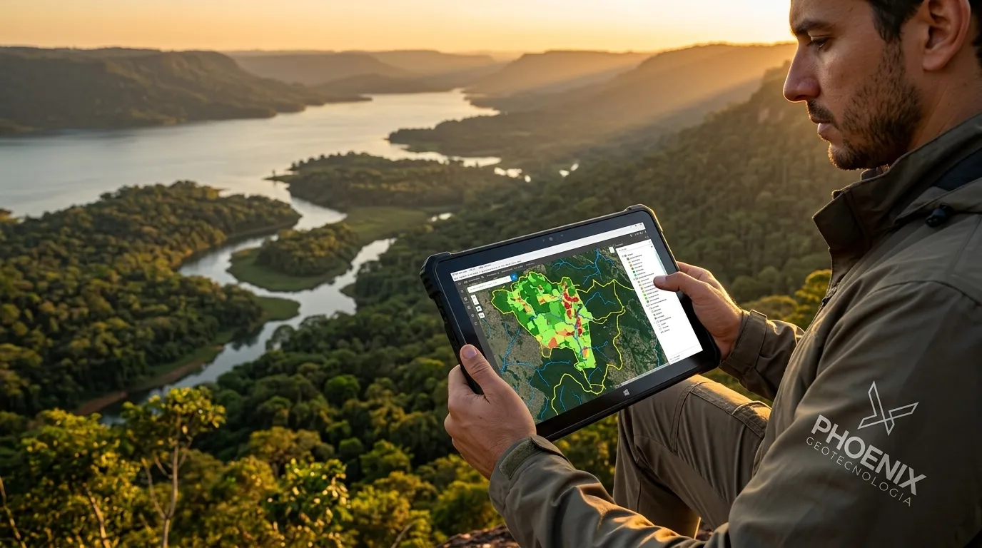 Especialista analisa o que é geoprocessamento em monitoramento ambiental e recursos hídricos em campo.