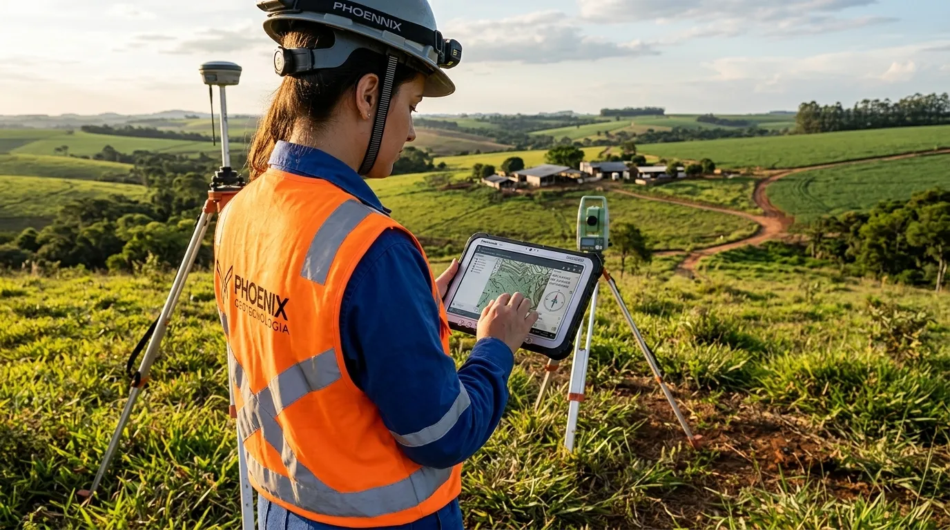 Coleta de dados em campo com tablet para sistema de informação geográfica